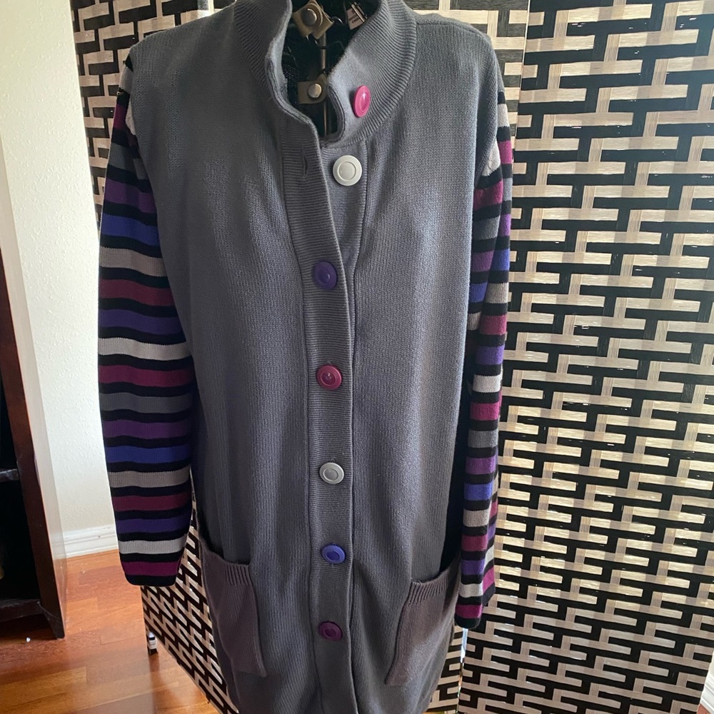 Bob Mackie Wearable Art Vintage Cardigan